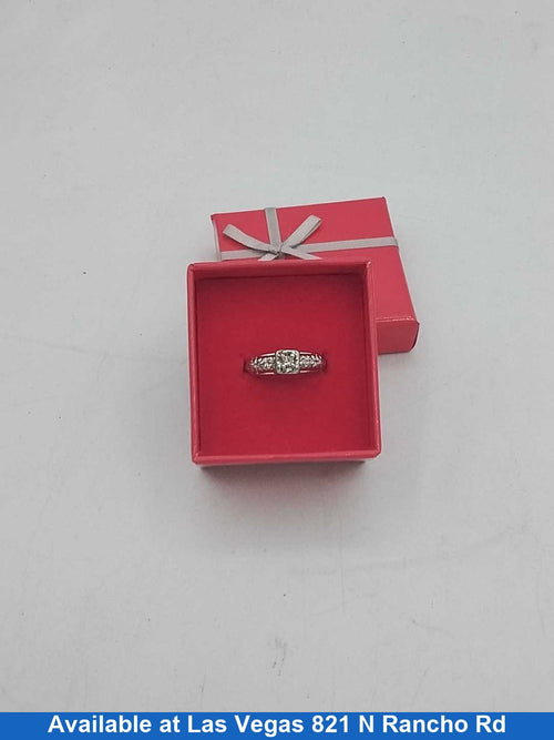 Women's Ring - Solitaire - White Gold 10k (.417) 3 grams Size 20