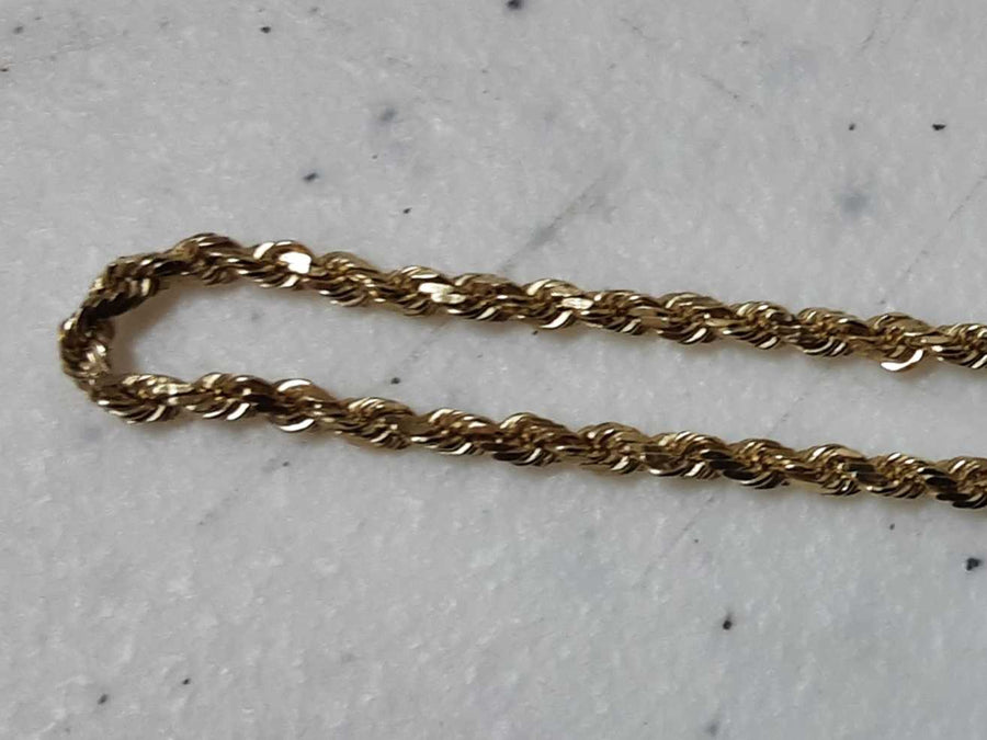 Rope Chain - Yellow Gold 14k (.585) 4.9 grams 23 inch