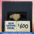 Women's Ring - Yellow Gold 10k (.417) 3.1 grams Size 20