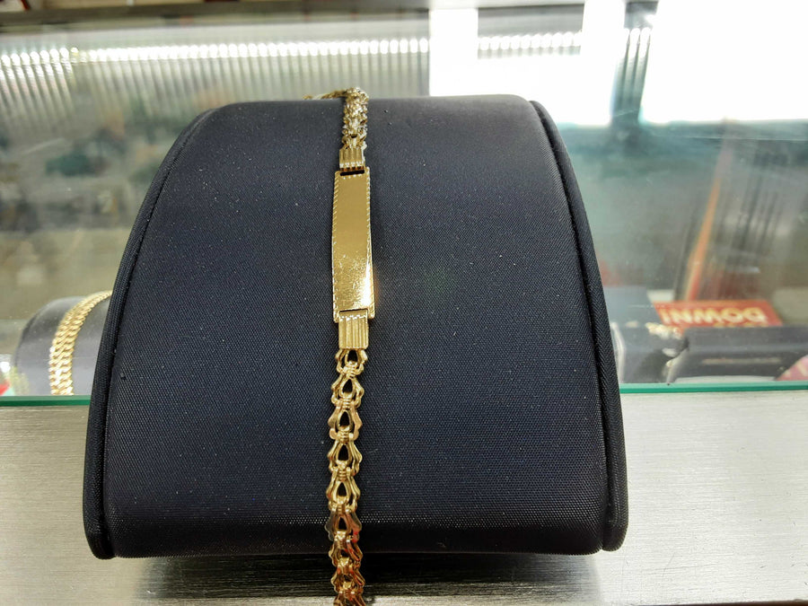 ID Bracelet - Yellow Gold 14k (.585) 4.6 grams 9 inch