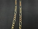 Figaro Chain - Tricolor Gold 14k (.585) 13.3 grams 22 inch