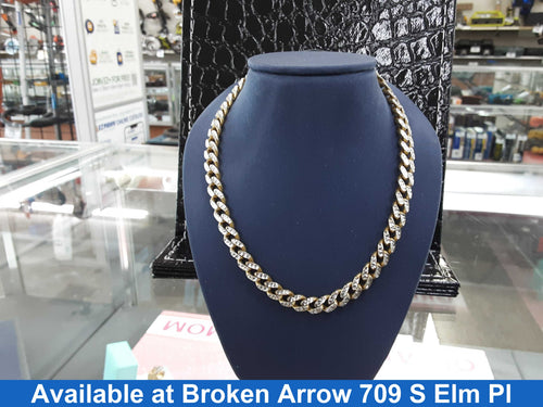 Cuban Link Chain - Yellow Gold 10k (.417) 24.2 grams 18 inch