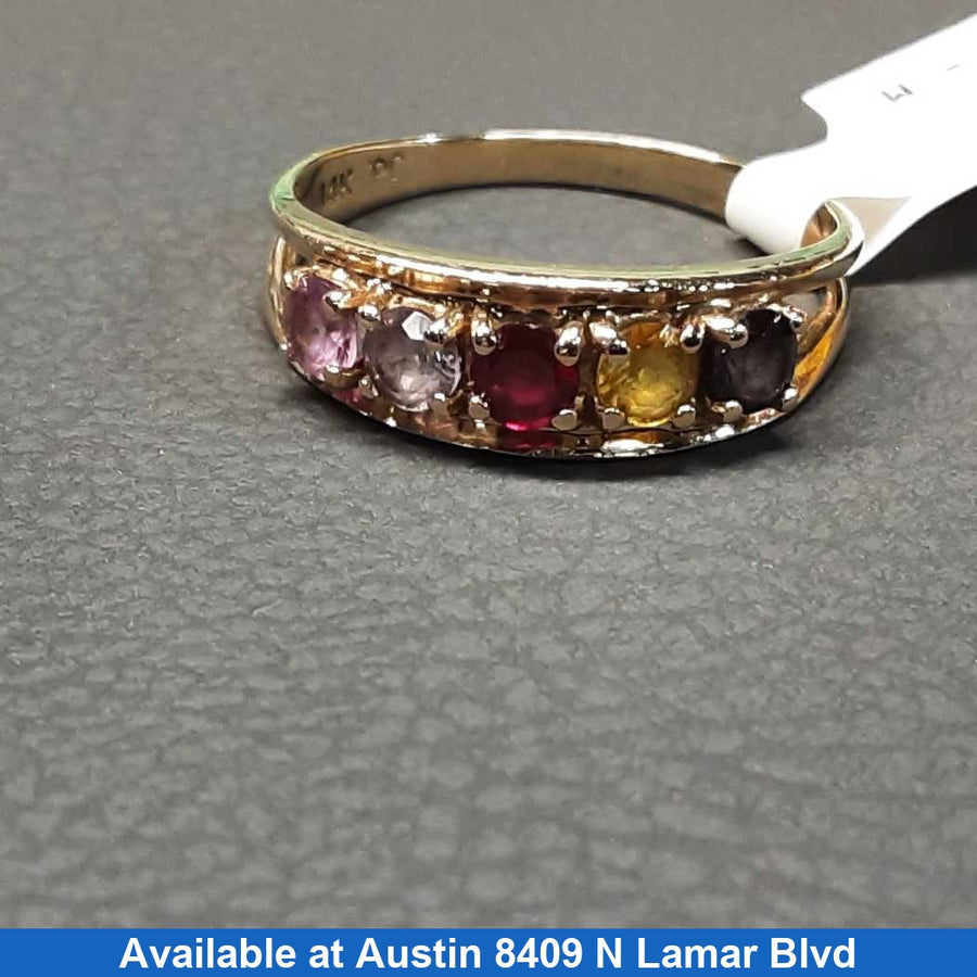 Women's Ring - Mother's - Yellow Gold 14k (.585) 2.9 grams Size 9