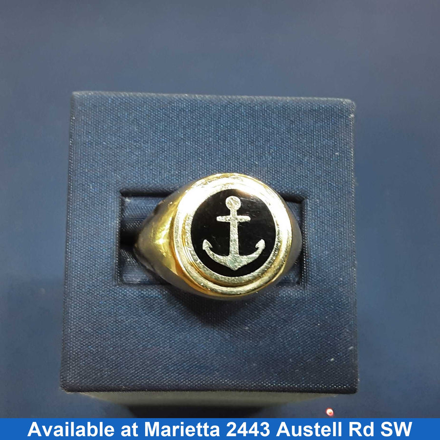 Men's Ring - Yellow Gold 14k (.585) 5.1 grams Size 20