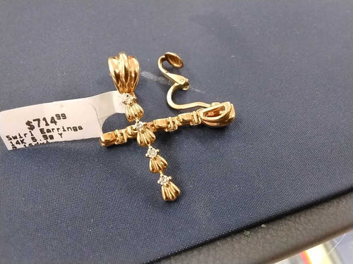 Earrings - Yellow Gold 14k (.585) 5.9 grams