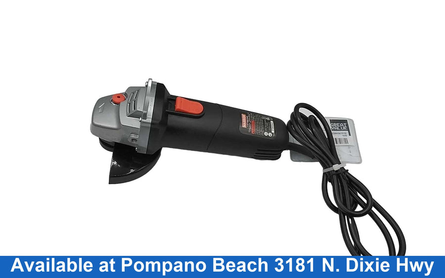Warrior 4-1/2 Angle Grinder Black Corded Grinder
