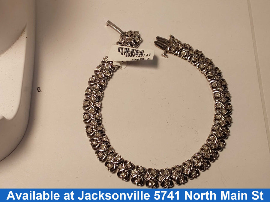 Tennis Bracelet - Silver 18.8 grams 8 inch