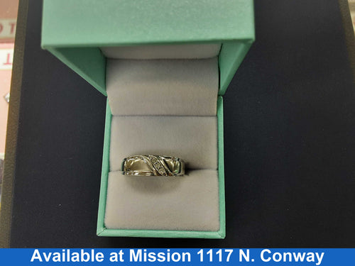 Ring - Wedding Band - White Gold 10k (.417) 3.9 grams Size 20