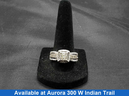 Ring - Wedding Set - White Gold 10k (.417) 5.2 grams Size 9.5