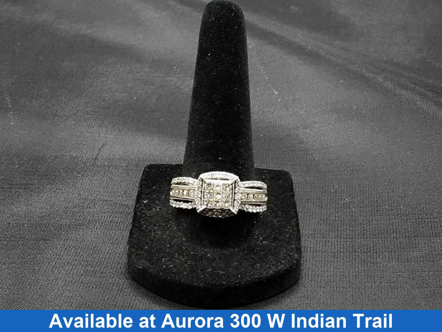 Ring - Wedding Set - White Gold 10k (.417) 5.2 grams Size 9.5