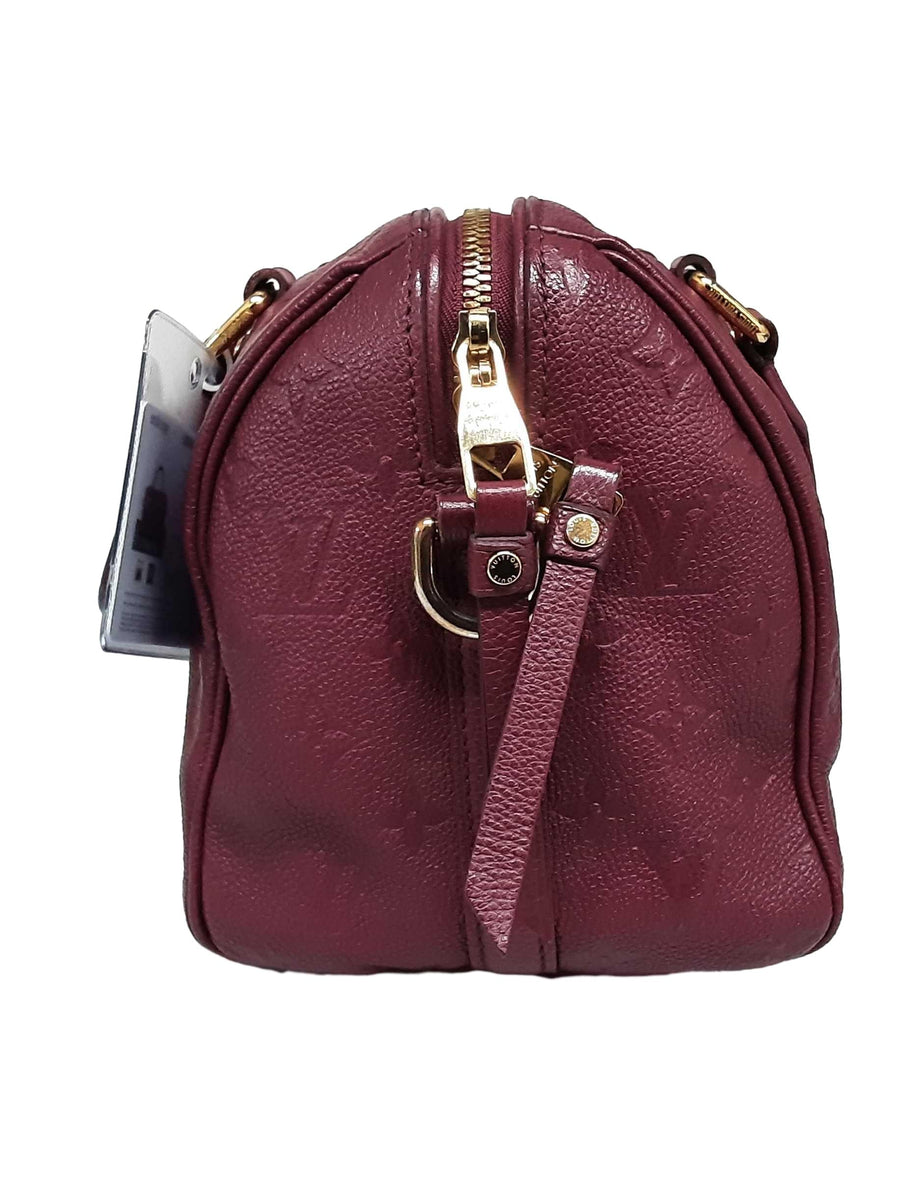 Louis Vuitton Speedy 25 Bandouliere Purple Purse / Handbag