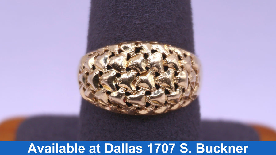 Women's Ring - Yellow Gold 10k (.417) 3.5 grams Size 10.5