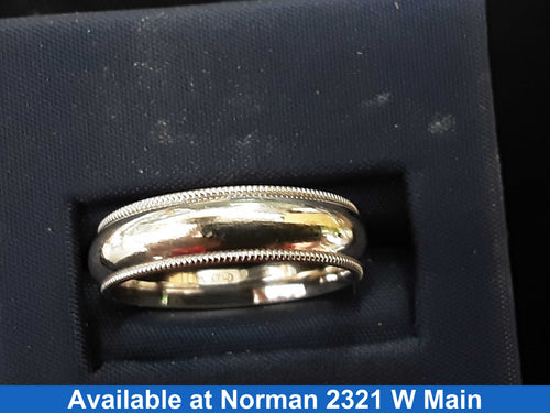 Ring - Wedding Band - White Gold 10k (.417) 4.9 grams Size 8.5