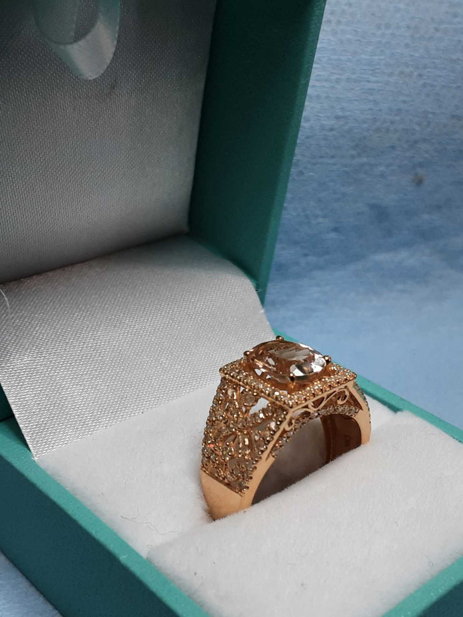 Women's Ring - Rose Gold 14k (.585) 4.2 grams Size 7
