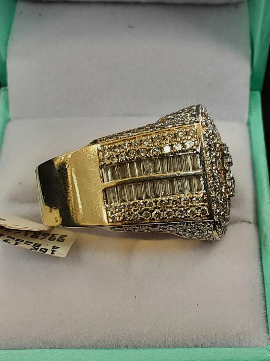 Men's Ring - Yellow Gold 10k (.417) 17.6 grams Size 8.5