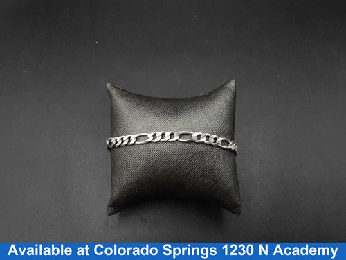 Figaro Bracelet - Silver 10.6 grams 8 inch