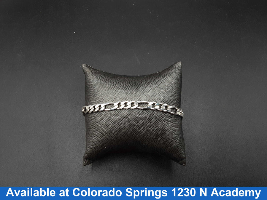 Figaro Bracelet - Silver 10.6 grams 8 inch