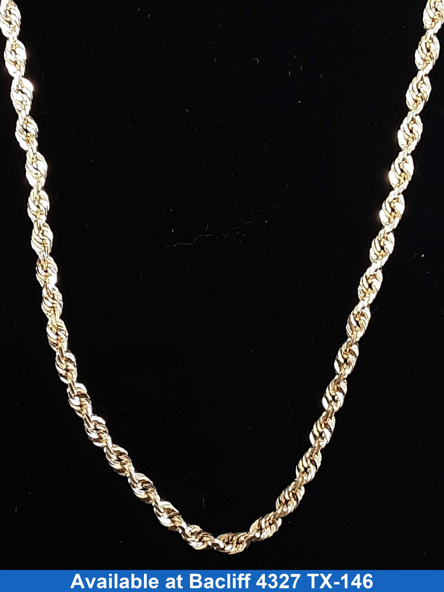 Rope Chain - Yellow Gold 10k (.417) 18.3 grams 22 inch