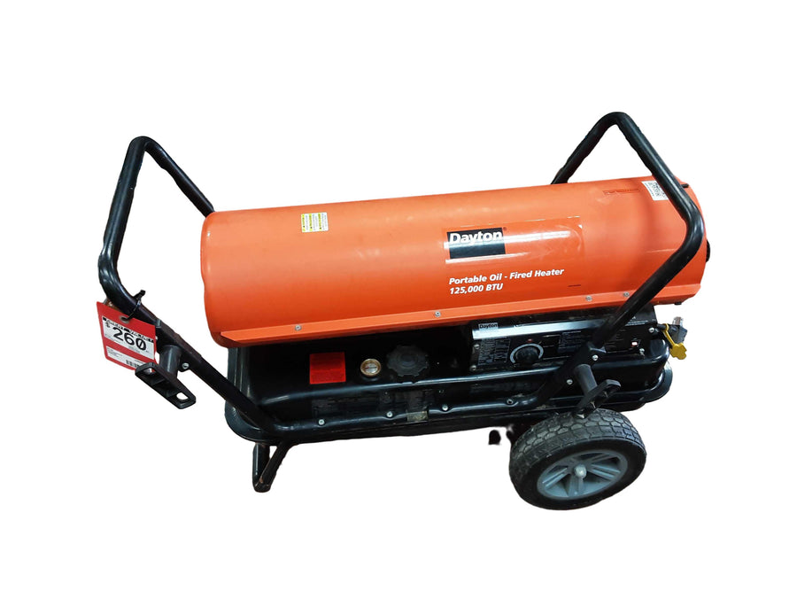 Dayton 125000 Btu Orange Space / Room Heater