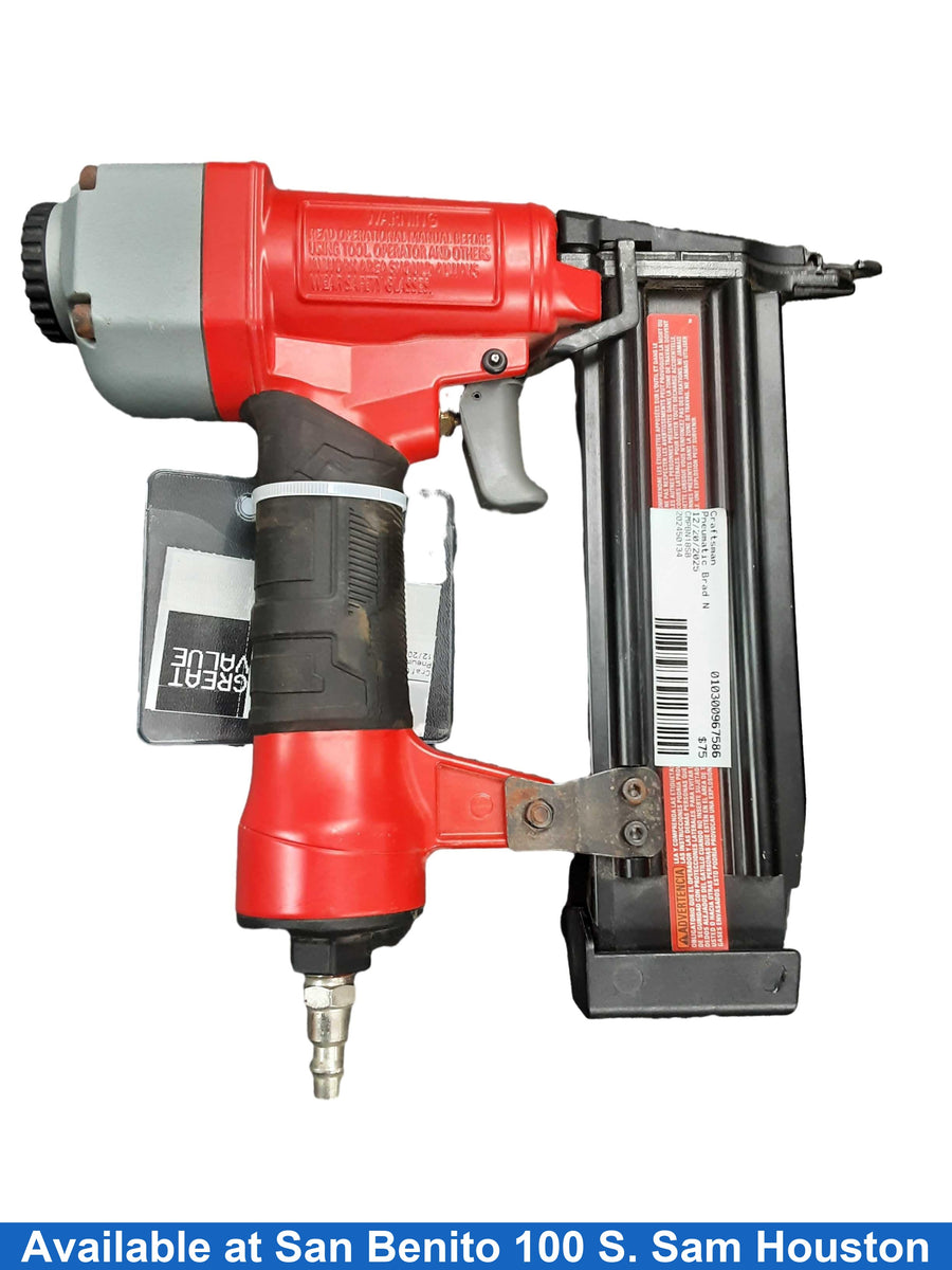 Craftsman Cmpbn18sb Red Pneumatic Brad Nailer