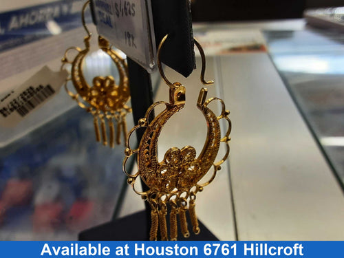 Earrings - Yellow Gold 18k (.750) 9 grams