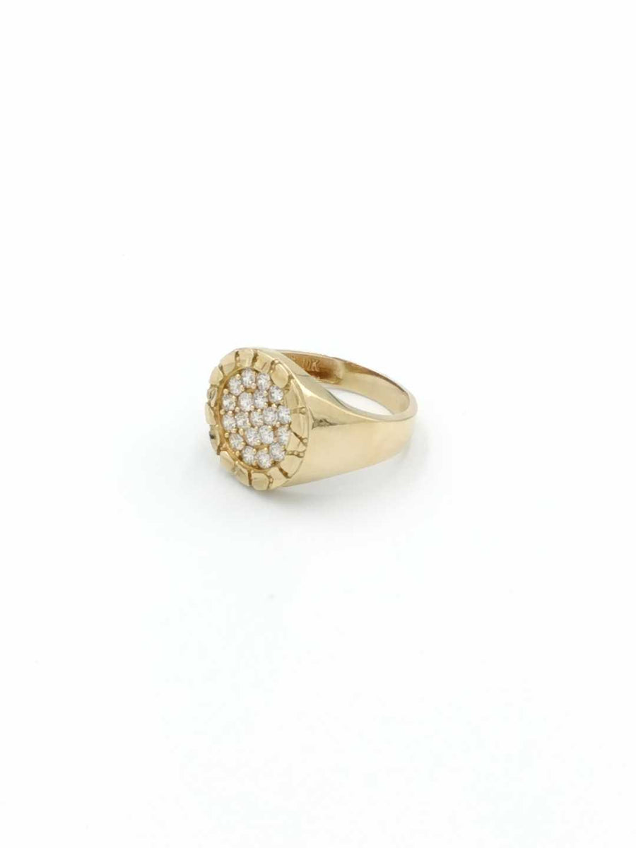 Men's Ring - Yellow Gold 10k (.417) 4.6 grams Size 10