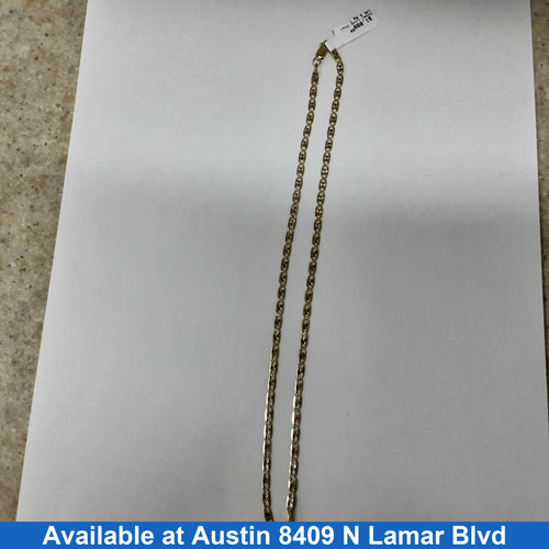 Chain - Tricolor Gold 14k (.585) 6.9 grams 18 inch