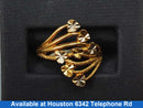 Women's Ring - Yellow Gold 22k (.917) 3.3 grams Size 9