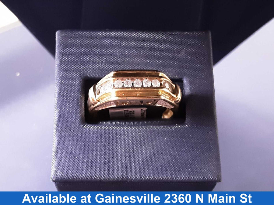 Men's Ring - Yellow Gold 10k (.417) 5.2 grams Size 9