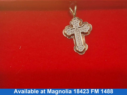 Religious Pendant - Tricolor Gold 10k (.417) 0.7 grams