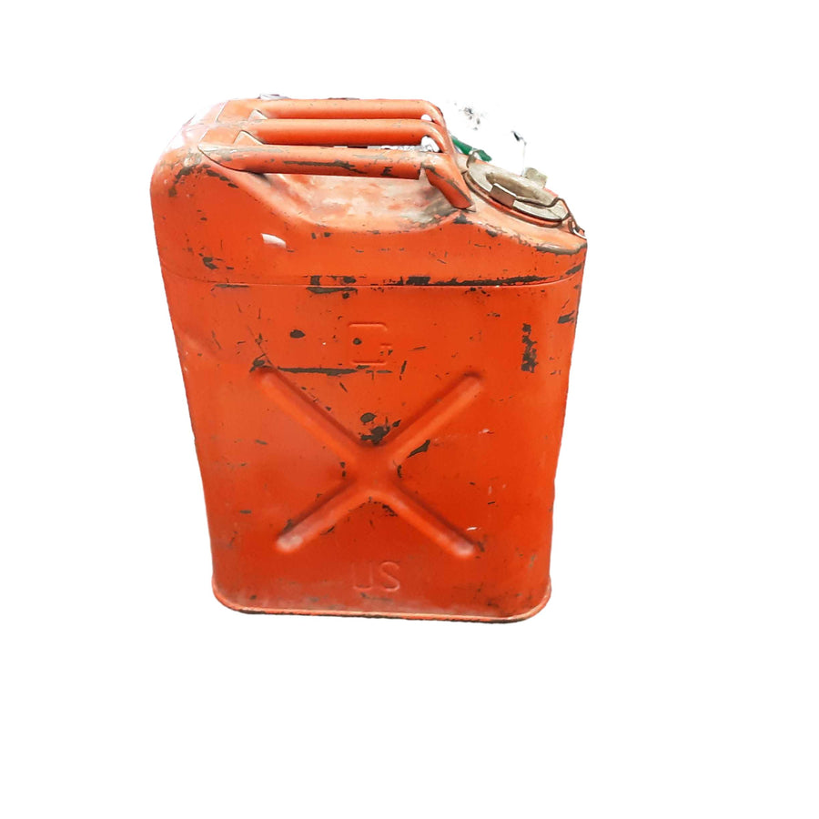 Us Metal Can Orange Gas Can