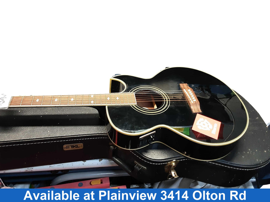 Epiphone Pr5eeb Black Acoustic / Electric Classic Guitar