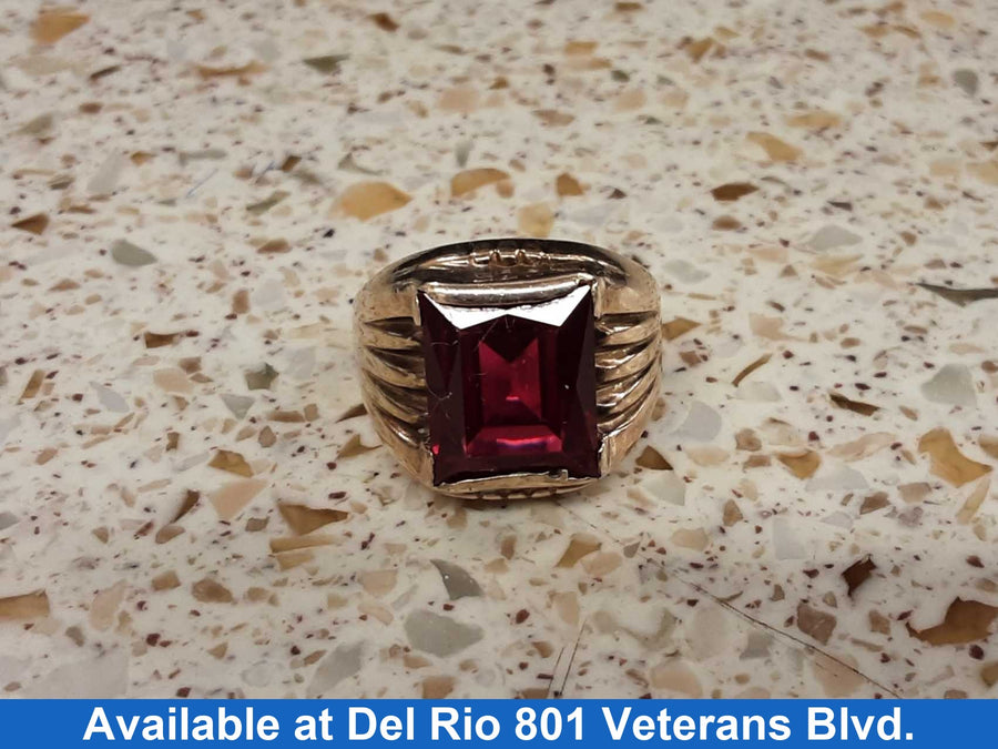 Men's Ring - Yellow Gold 10k (.417) 4.8 grams Size 10