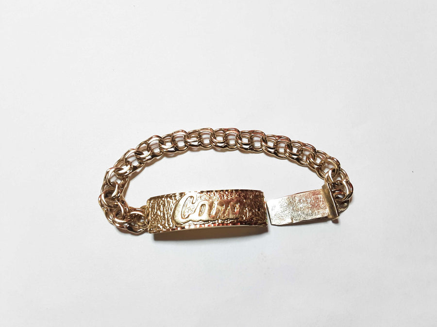 ID Bracelet - Yellow Gold 10k (.417) 26.5 grams 8 inch