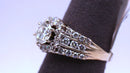 Ring - Wedding Set - White Gold 14k (.585) 7 grams Size 9