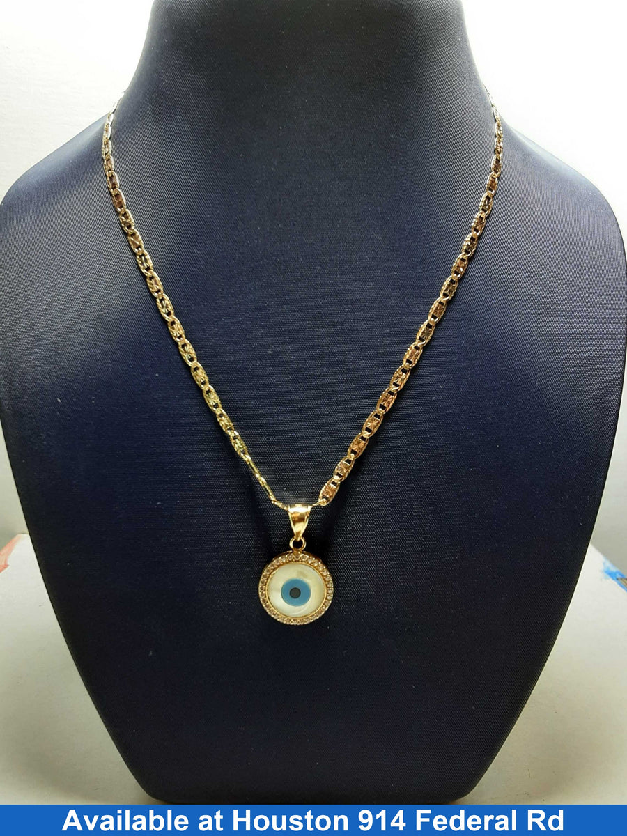 Chain - Tricolor Gold 14k (.585) 5.5 grams 19 inch