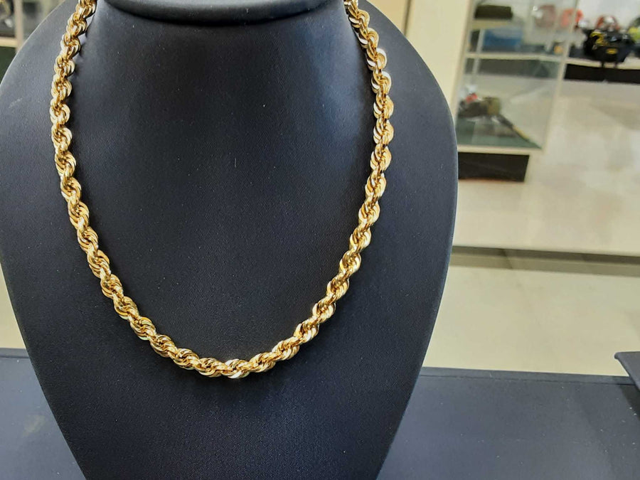 Rope Chain - Yellow Gold 10k (.417) 11 grams 22 inch