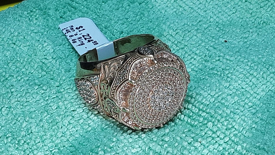 Men's Ring - Yellow Gold 14k (.585) 8.6 grams Size 10