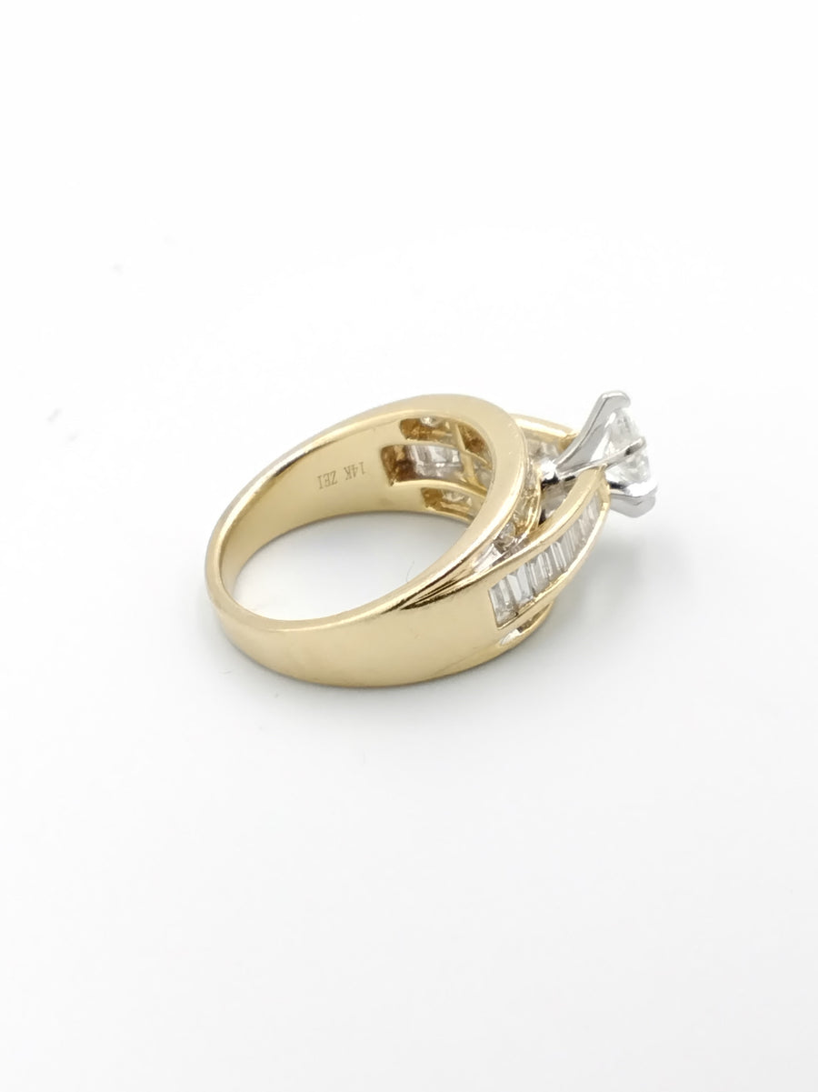 Ring - Wedding Band - Yellow Gold 14k (.585) 6.9 grams Size 6.5