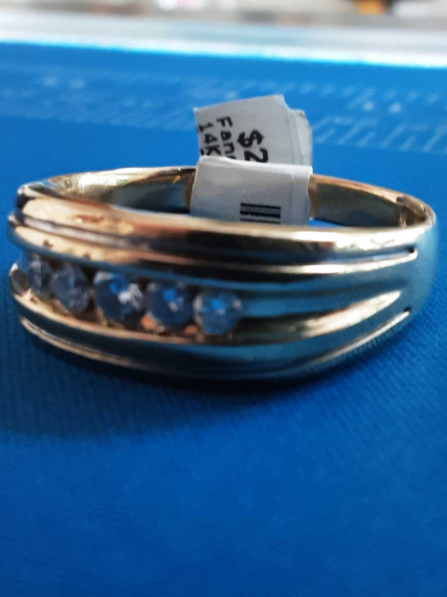 Ring - Wedding Band - Yellow Gold 14k (.585) 8.7 grams Size 13