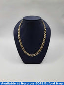 10kt Concave Curb Chain