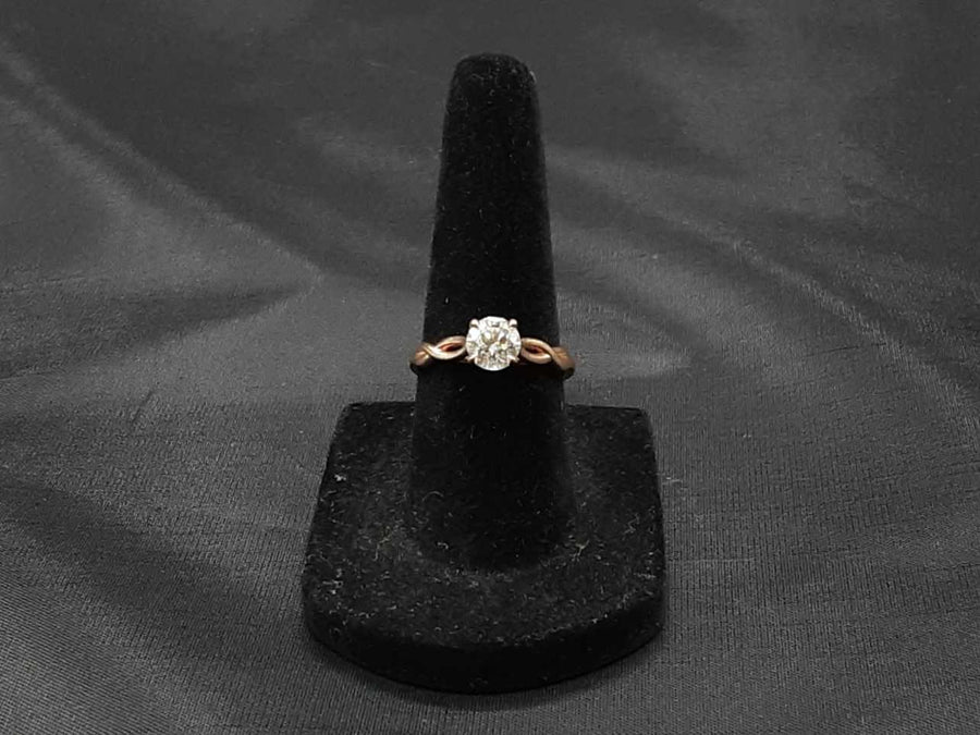 Women's Ring - Solitaire - Rose Gold 14k (.585) 2.4 grams Size 6.5