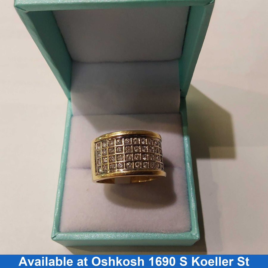 Women's Ring - Yellow Gold 14k (.585) 6.6 grams Size 8.5
