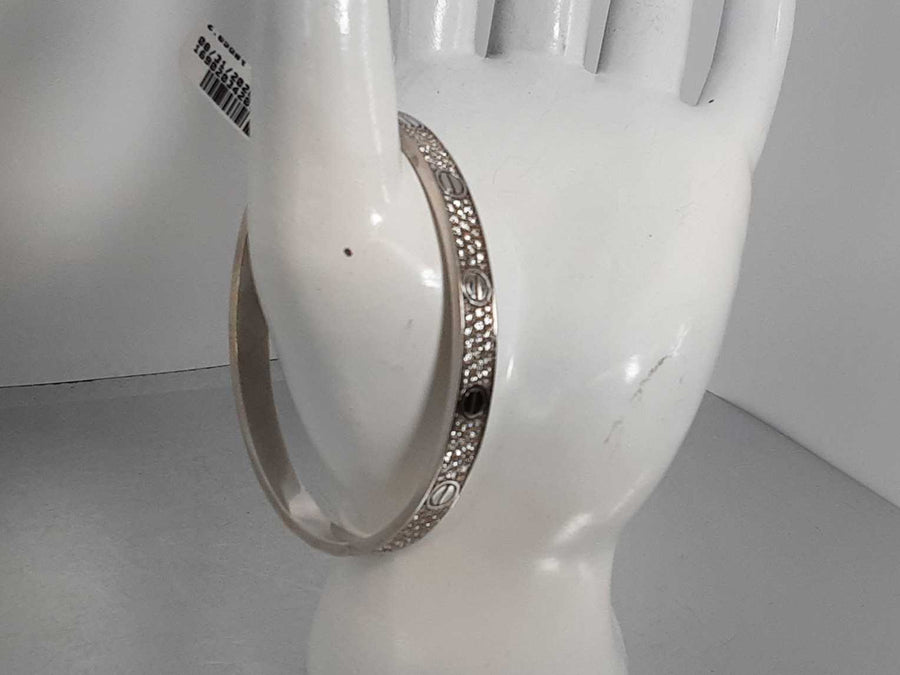 Bangle Bracelet - White Gold 10k (.417) 22.2 grams 8 inch