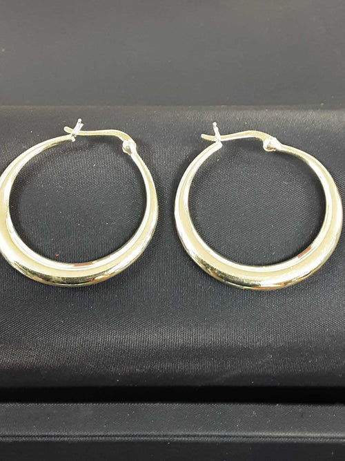 Bangle Earrings - Silver 4.4 grams