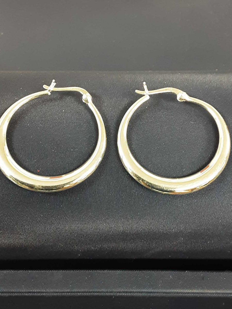 Bangle Earrings - Silver 4.4 grams