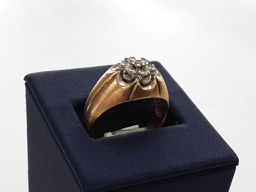 Diamond Ring Yellow Gold 10k Size 10