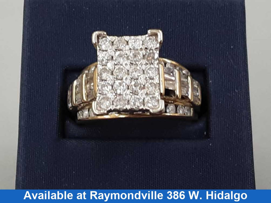 Women's Ring - Yellow Gold 10k (.417) 8.1 grams Size 9.5