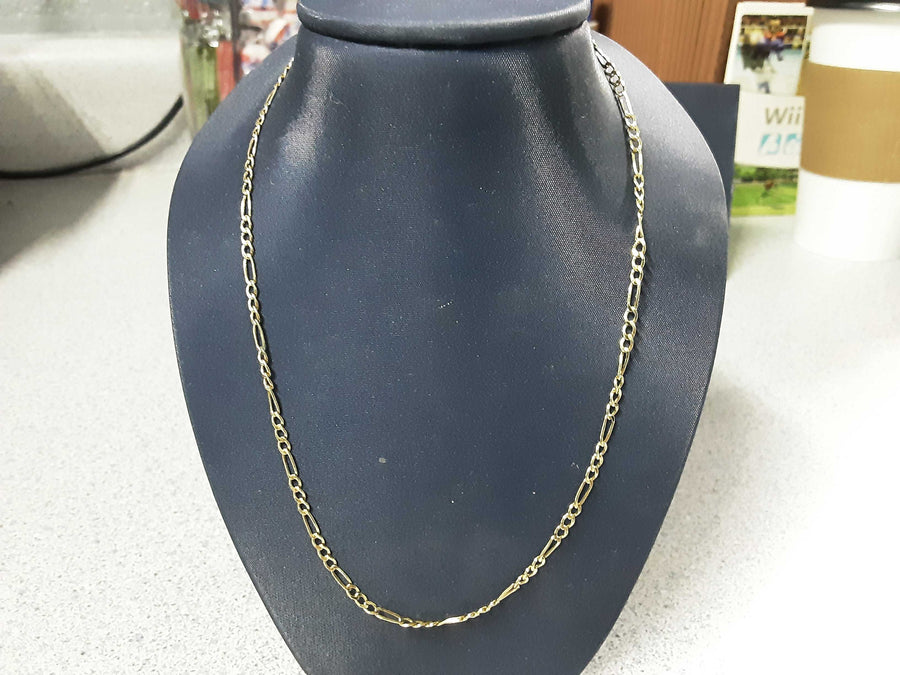 Figaro Chain - Yellow Gold 10k (.417) 1.7 grams 16 inch