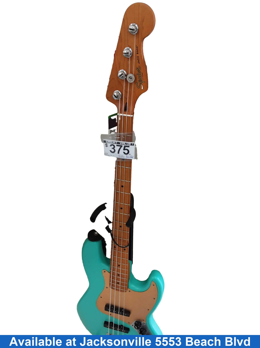 Squire Jazz Bass Blue Electric Bass Guitar